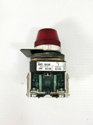 Allen-Bradley 800T-QH24R Series T Red Lens Pilot Light 24VAC/DC