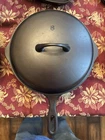 1930's Griswold Iron Mountain Cast Iron Chicken Pan w/Lid **PERFECT CONDITION**