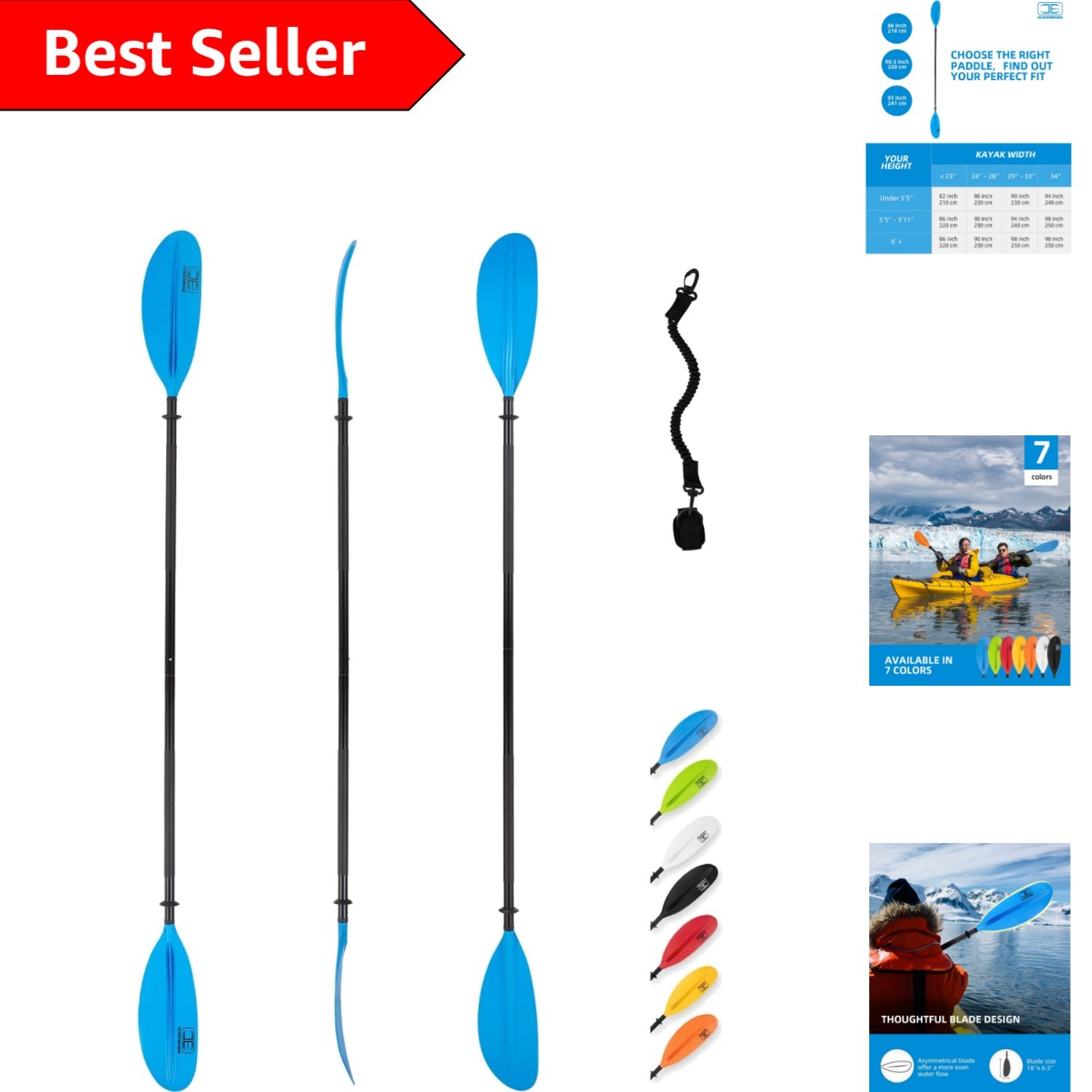 Ing With 90.5in Aluminum Paddle & Easy Storage Detachable Design
