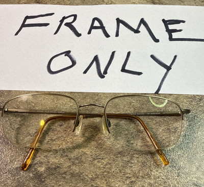 Marchon Flexon Magnetics 806 Eyeglasses Frame Half Rim Light Bronze 54-19-140-39