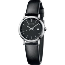 Image of Calvin Klein Swiss Made Ladies Leather Watch Brand New Tags K9H231C1