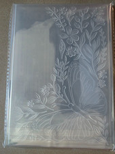 3D Butterfly Flowers Embossing Folders, Textured Embossed, transparent