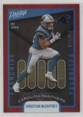 2021 Prestige Franchise Favorites Xtra Points Red /299 Christian McCaffrey n0c