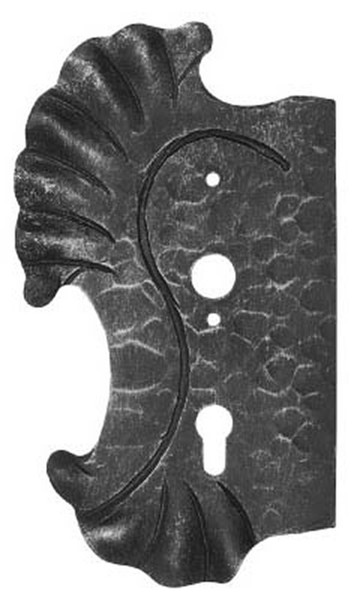 Schlossplatte Links | MaßE: 155X270X4 Mm | Dornmaß: 60 Mm | Stahl S235JR, Roh-image