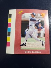Benito Santiago San Diego Padres 1991 Classic Color Strip Oddball