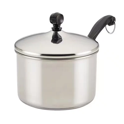FARBERWARE Classic Series 2 Qt. Stainless Steel Sauce Pan with Lid