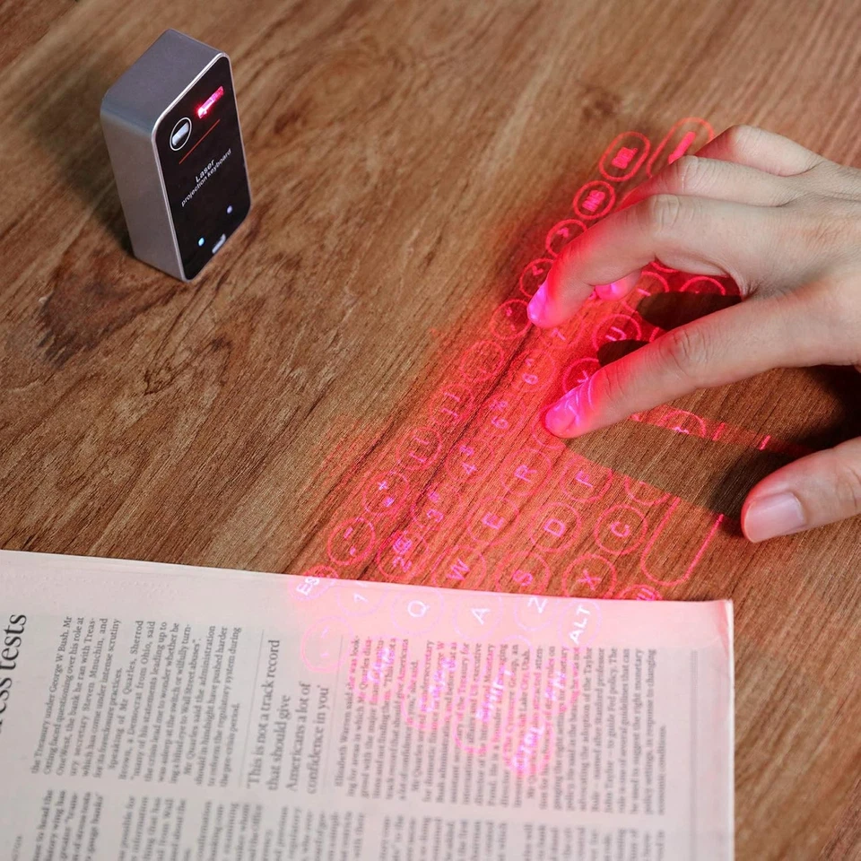 Wireless Virtual Laser Projection Keyboard Bluetooth Portable Smartphone Tablet - Image 4 of 4
