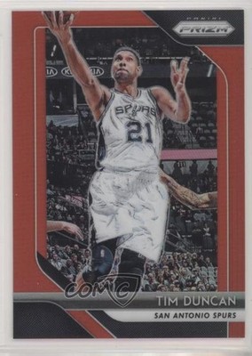 2018-19 Panini Prizm Red Prizm 155/299 Tim Duncan #225 HOF fm0