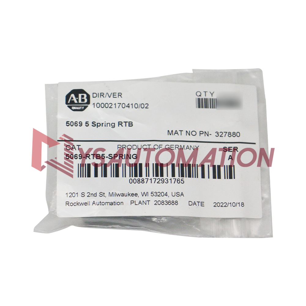 Brand New Allen-Bradley 5069-RTB5-SPRING 5-Pin Spring Terminal Block ...