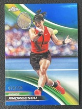 Bianca Andreescu 2025 Topps Chrome Blue Refractor Base /150 #185
