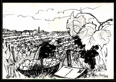 AK Nantes, 1er Salon de la Carte Postale Moderne au Pays du Muscadet 1986 