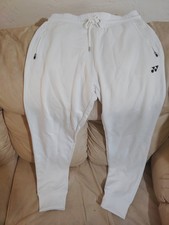 YONEX Womens Warm UP Athletic Pants White Small READ