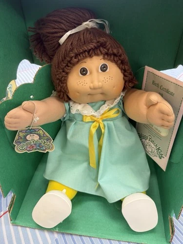Jesmar Cabbage Patch Kids Doll Freckles Brown Hair Brown Eyes