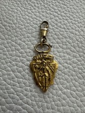 Vintage Gucci Gold Charm Keychain Key Ring Unisex Ladies Fashion Accessory