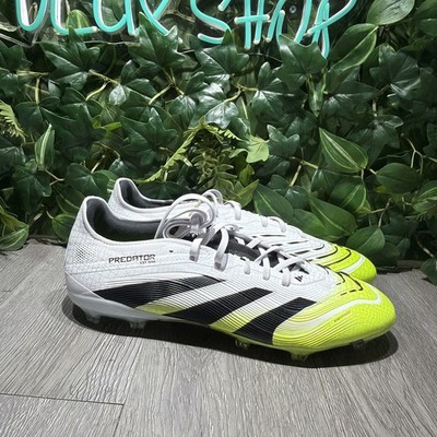 adidas Predator Pro Firm Ground Soccer Cleats Mens White Sneakers Athletic Sz 13