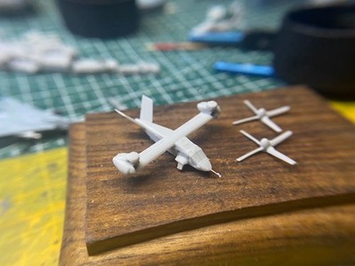 3D Printed 1/350/400/700 American v280 transport helicopter Unpainted /1PC
