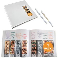  Photo Booth Album 1 count  White Cover - 40 White Pages  160 Slots for ...