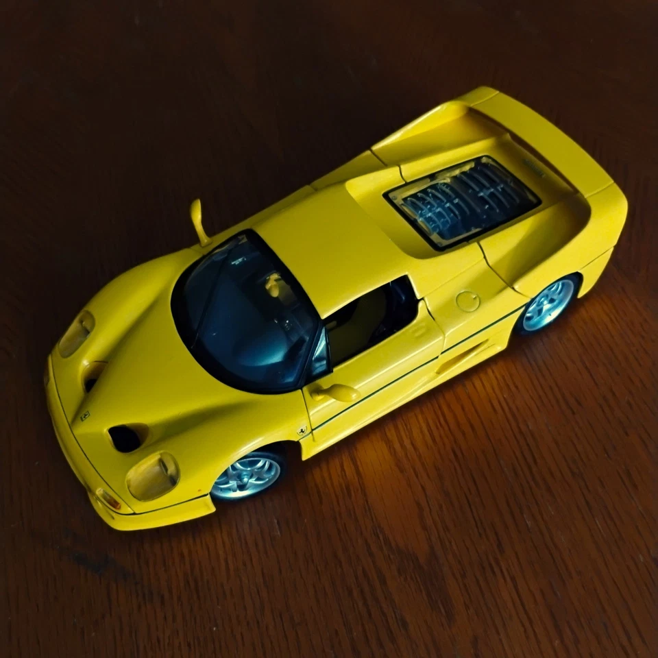 Hot Wheels Ferrari F50 Amarillo Negro 1:18 1998 Mattel Foto 4 de 4