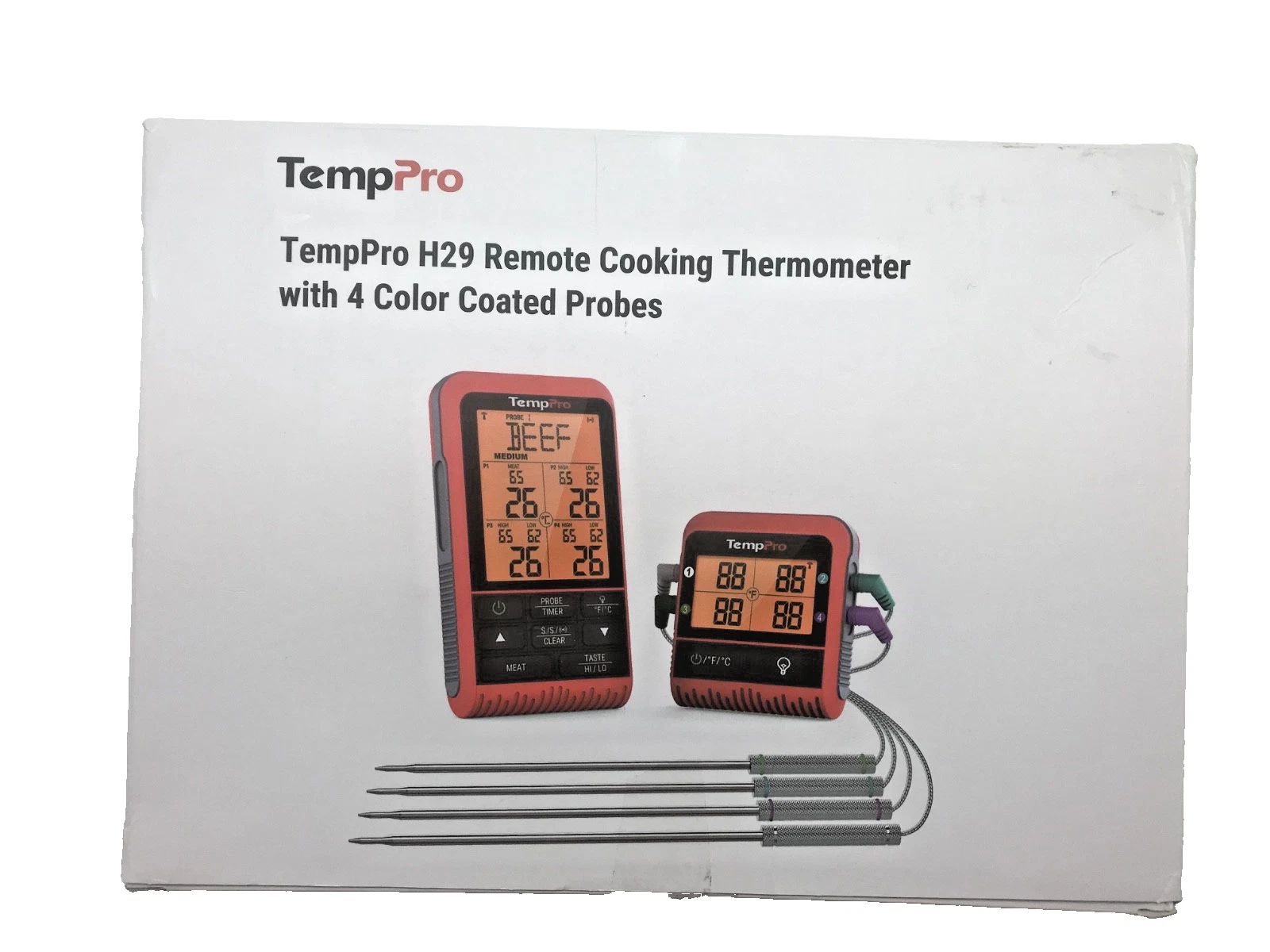 Wireless Meat Thermometer with 4 Color Probes, 1000FT for Grilling & Smoking
Opens in a new window o