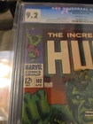 First Solo Incredible Hulk Title 1968. Issue 102 Cgc Graded 9.2