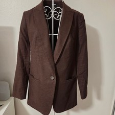 Express Brown Single Button Blazer Jacket