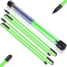 2 Pack Premium Golf Alignment Sticks, 48 Inches Fluorescent Green Golf Training