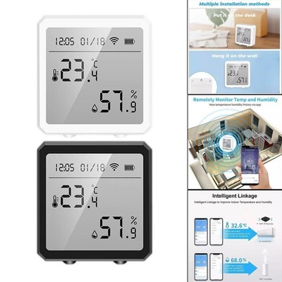 Tuya Smart WiFi Temperature Sensor Humidity Detector Hygrometer Thermometer
