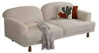 WeißEs Polstersofa Designer Wohnzimmer Couchen Textil 3-Sitzer Sofa