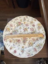 Diamondstone Laveno Baronessa Italy Round Chop Serving Plate Chintz Floral 14”