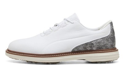 Puma Herren AVANT Tour Golfschuhe weiß/braun Mushroom Regular 42,5 Neu Leder