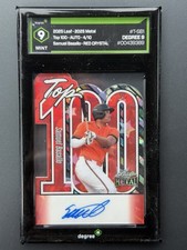 2025 Leaf Metal Crystal Red Samuel Basallo T-SB1 /10 Degree Graded 9 MNT.