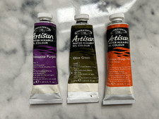 WINSOR NEWTON - Artisan Water Mixable Oil Paints: LOT Of 3 Colors 1.25 Oz