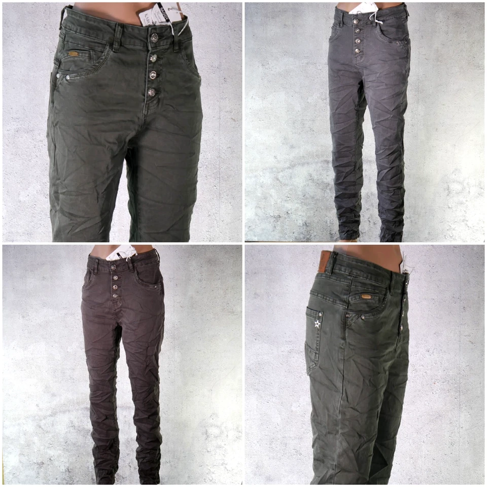 ♥️ KAROSTAR Baggy Jeans Hose Herbst 2025 Knöpfe Classic 38 40 42 44 46  48 *07 - Bild 2 von 2