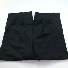 Talbots Wide Leg 12 Fit 34W 29.5L High Rise Career Dress Pants Black MINT