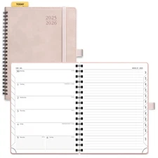 Planner 2025-2026 Weekly Notebook (Medium 8.5''x 6.5''), Academic Calendar (J...