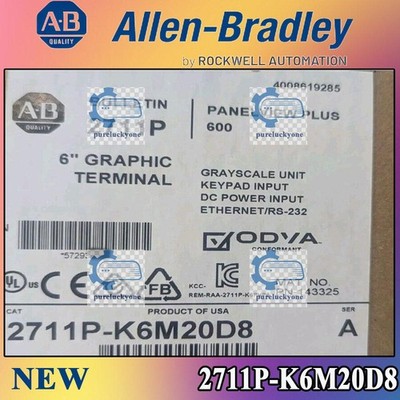 New AB 2711P-K6M20D8 Original AB Panelview Plus 600 2711PK6M20D8 Free Shipping