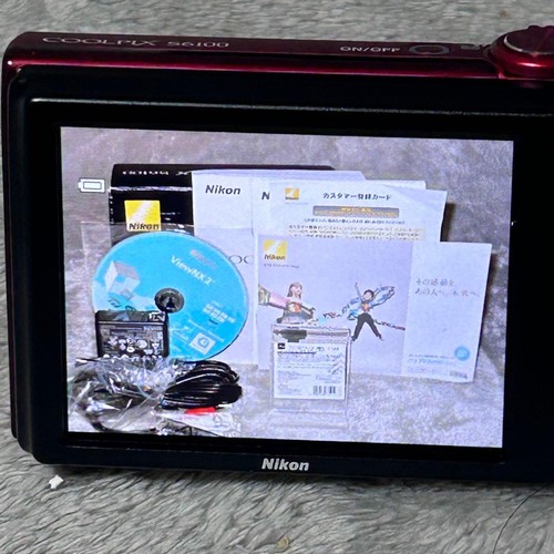 Nikon COOLPIX S6100 Red Excellent Condition Compact Digital Camera - Picture 11 of 12