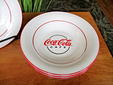 Set Of 4 Vintage Coca-Cola Gibson 8" Cereal Soup PASTA Bowls 2002