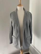 NEW Philosophy Ladies Casual Blazer Grey Heather Size L 88 Retail