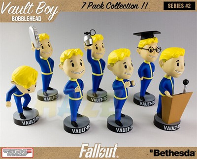 13cm Fallout 4 Vault Boy 101 Serie 2 Bobblehead FIgur Statue Spielzeug Bethesda