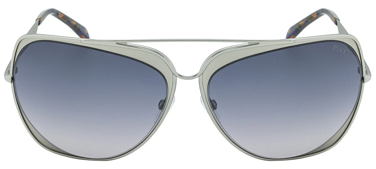 Pucci sunglasses, silver with gray accents Emilio Pucci EP0218 Sunglasses | Select Eyewear main image 2