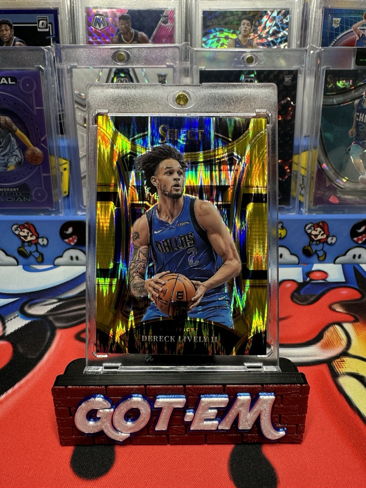 2023-24 Select Dereck Lively II Gold Flash Mezzanine Level /10