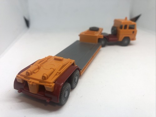 Wiking HO 1/87 Magirus 235D Lowboy Truck in Construction Orange - Vintage - Picture 5 of 7