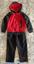 Toddler Puma Outfit - Black Red, Size 24 Months