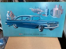 1959 Chevrolet Biscayne Two Door Dealer Thick Cardboard Poster 1959 Chevrolet Biscayne Two Door Dealer Thick Cardboard Poster