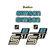 Simson S51 B Wasserabziehbild altes Design  B...