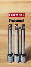 MY LOSS YOU GAIN-3 Craftsman 1/4" Drive Preowned 3" Extension Bar Set