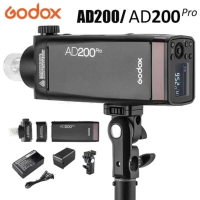Godox AD200 AD200Pro 2,4G Wireless TTL HSS Flash doppia testa Pocket Flash