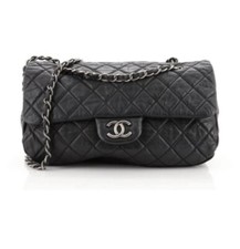 CHANEL Soft Flap Quilted Distressed Calfskin bag Large