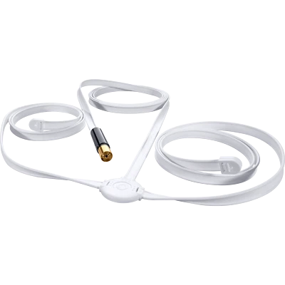 OEHLBACH FM Wire - Antena de lanzamiento FM pasiva para recepción de radio FM/FM - blanca